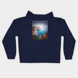 Porte d'Aval natural arch at Etretat Kids Hoodie